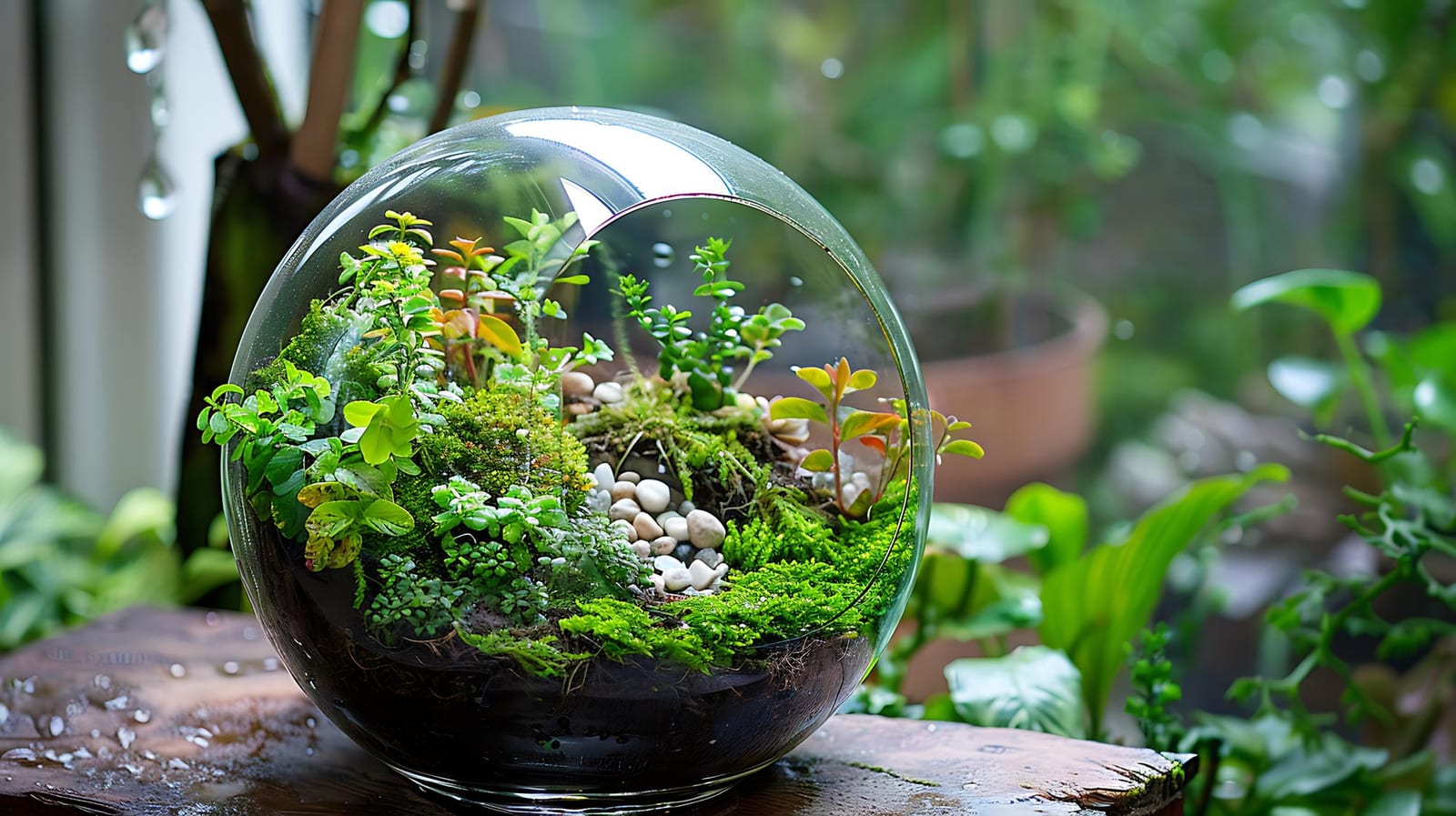 Terrário de Mesa Pequeno no catálogo da Nano Garden